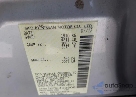 2013 Nissan Altima 2.5 Sl from USA, damaged, VIN 1N4AL3AP7DN410608